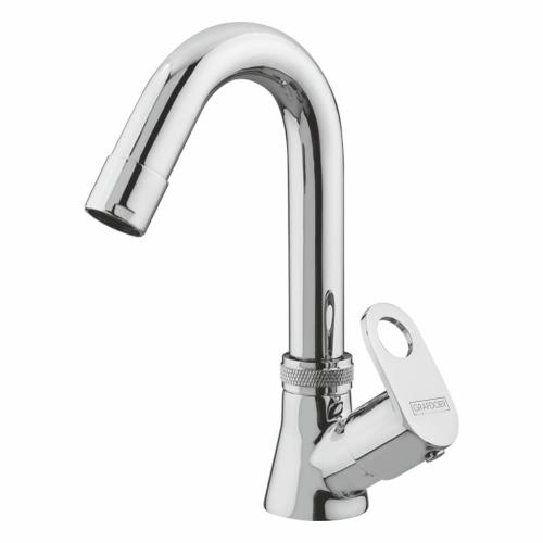 Swan Neck Pillar Cock with Swinging Spout
